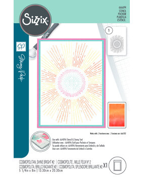 Sizzix Stencil by Stacey Park Cosmopolitan, Shine Bright #2 (666694)