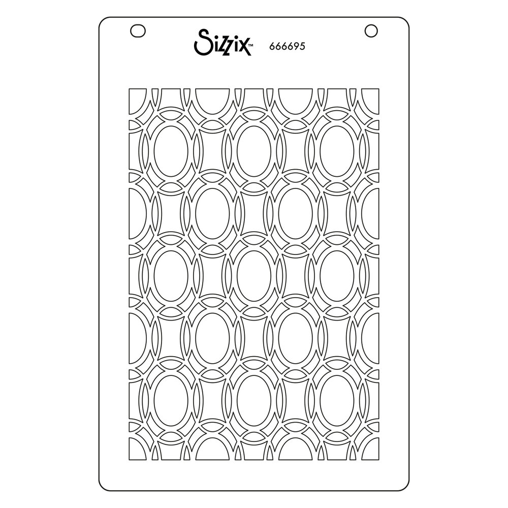 Sizzix Stencil by Stacey Park Cosmopolitan, Golden Rings #2 (666695)