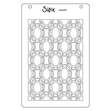 Sizzix Stencil by Stacey Park Cosmopolitan, Golden Rings #2 (666695)