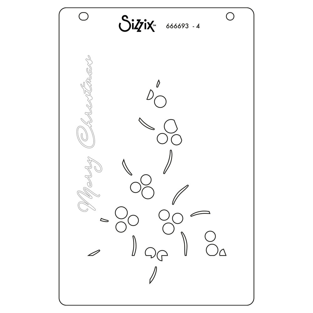 Sizzix Layered Stencils by Stacey Park Cosmopolitan Christmas, Happy Holidays (4pcs) (666693) Sizzix Layered Stencils by Stacey Park Cosmopolitan Christmas, Happy Holidays (4pcs) (666693)