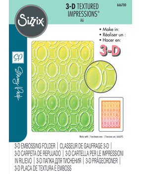 Sizzix 3D Textured Impressions by Stacey Park Cosmopolitan, Golden Rings (666700) Sizzix 3D Textured Impressions by Stacey Park Cosmopolitan, Golden Rings (666700)
