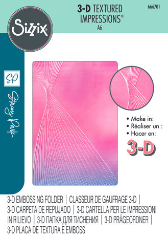 Sizzix 3D Textured Impressions by Stacey Park Cosmopolitan, French Twist (666701)