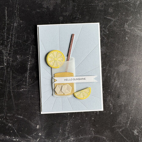 Simple and Basic Drink w/ Orange and Lime Dies (SBD468)