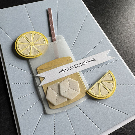 Simple and Basic Drink w/ Orange and Lime Dies (SBD468)