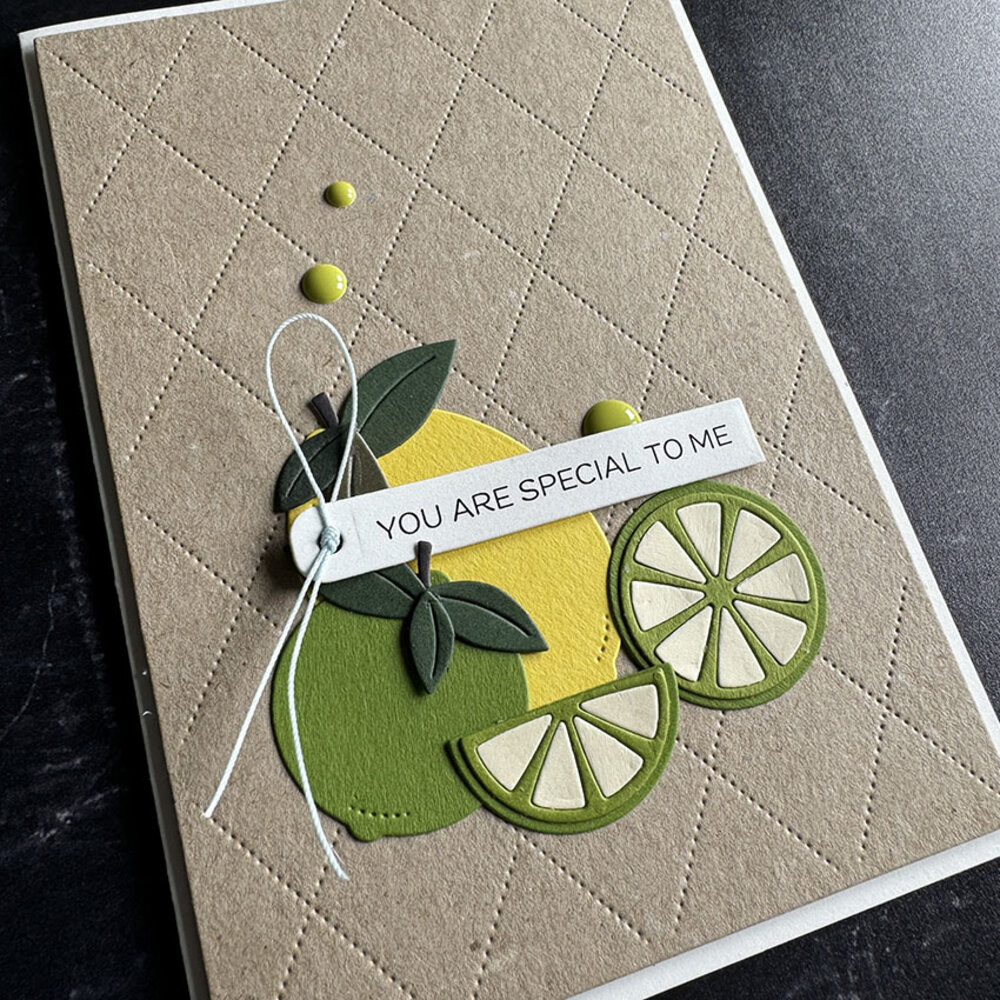 Simple and Basic Drink w/ Orange and Lime Dies (SBD468)