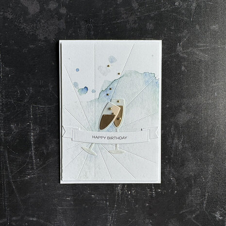 Simple and Basic Champagne Bottle Dies (SBD463)