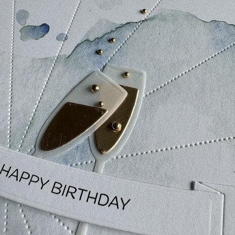 Simple and Basic Champagne Bottle Dies (SBD463)