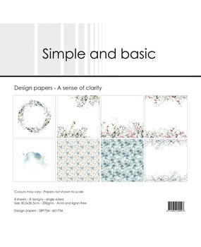 Simple and Basic A Sense of Clarity 12x12 Inch Paper Pack (SBP734) (DISCONTINUED)