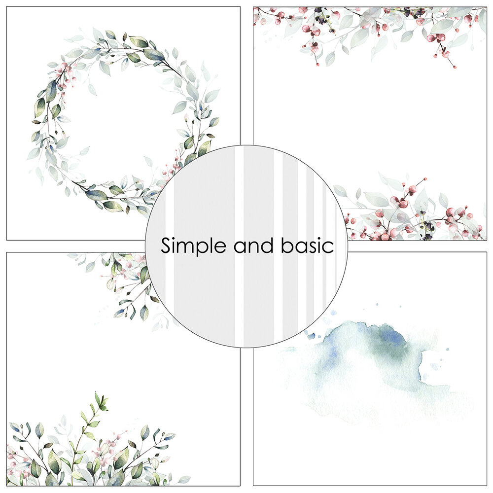 Simple and Basic A Sense of Clarity 12x12 Inch Paper Pack (SBP734) (DISCONTINUED)
