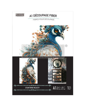 Re-Design with Prima Steamwing Majesty A1 Decoupage Fiber (1pcs) (673178)