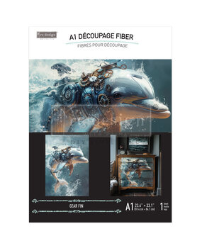 Re-Design with Prima Gearfin A1 Decoupage Fiber (1pcs) (673154)