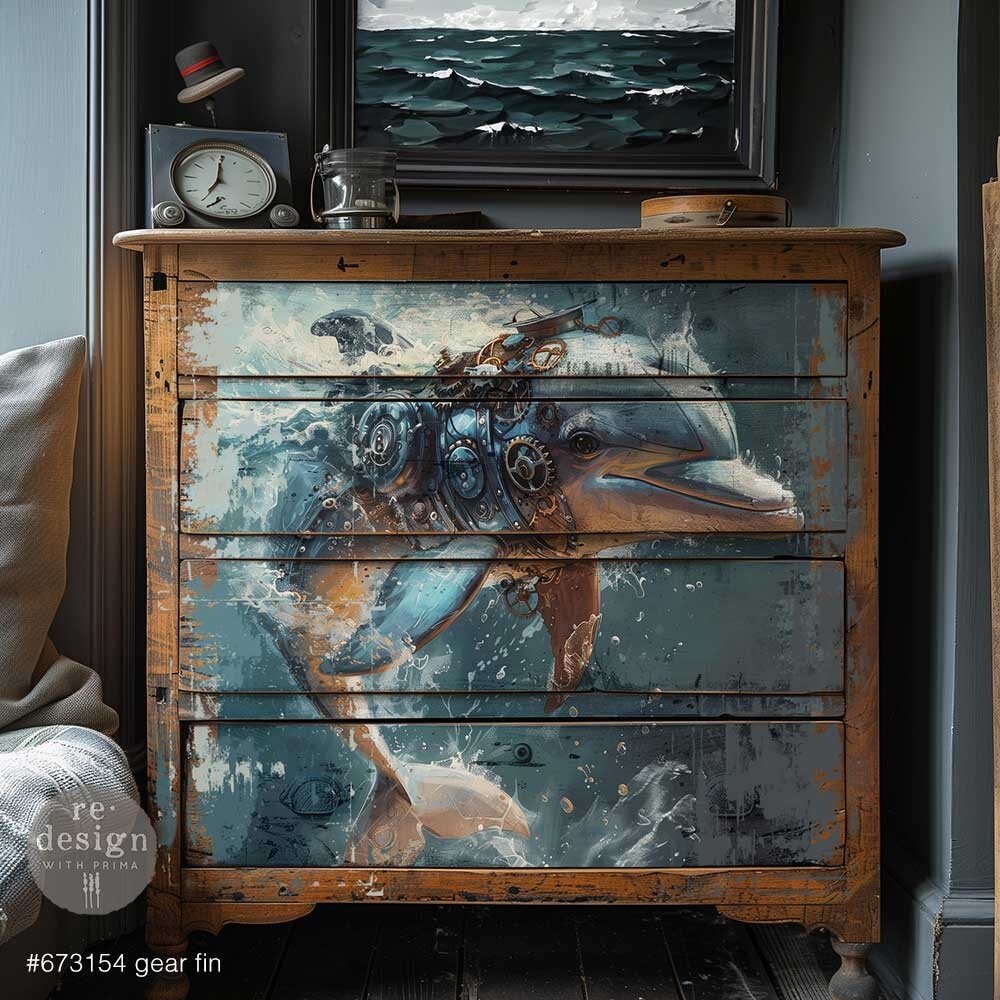 Re-Design with Prima Gearfin A1 Decoupage Fiber (1pcs) (673154) Re-Design with Prima Gearfin A1 Decoupage Fiber (1pcs) (673154)