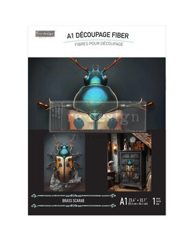 Re-Design with Prima BrassScarab A1 Decoupage Fiber (1pcs) (673109)