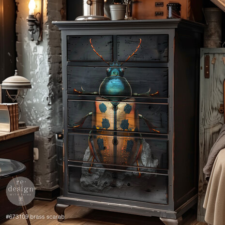 Re-Design with Prima BrassScarab A1 Decoupage Fiber (1pcs) (673109) Re-Design with Prima BrassScarab A1 Decoupage Fiber (1pcs) (673109)