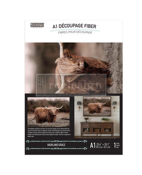 Re-Design with Prima Highland Grace A1 Decoupage Fiber (1pcs) (672898)