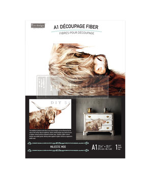 Re-Design with Prima Majestic Moo A1 Decoupage Fiber (1pcs) (672881)