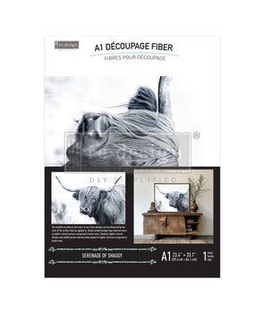 Re-Design with Prima Serenade of Shaggy A1 Decoupage Fiber (1pcs) (672874)