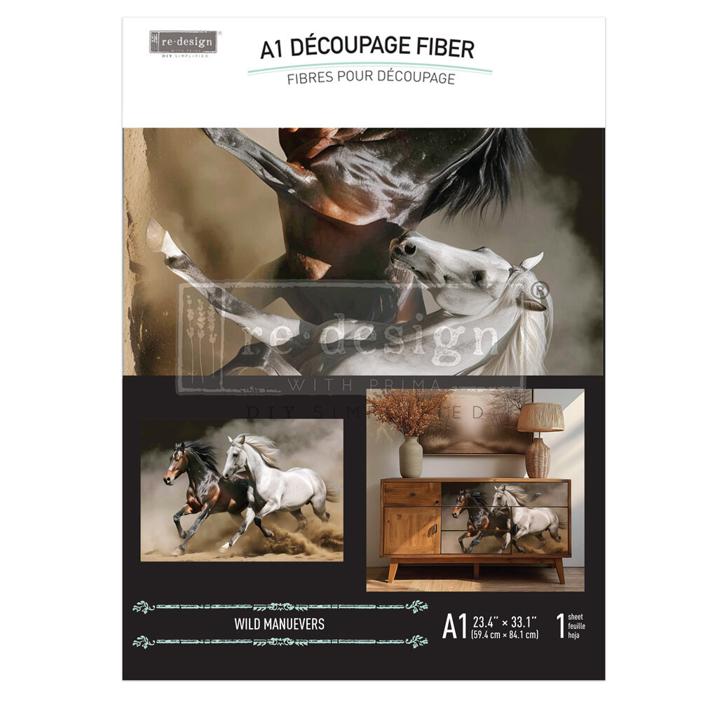 Re-Design with Prima Wild Maneuvers A1 Decoupage Fiber (1pcs) (672591)