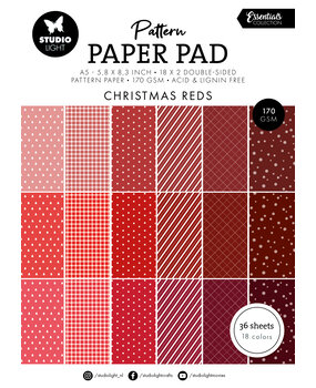 Studio Light Christmas Reds A5 Essentials Pattern Paper Pad (SL-ES-PPP207) (BASIC)