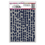 Ranger Dina Wakley MEdia Stencil Mushy Dots (MDS83092) (DISCONTINUED)