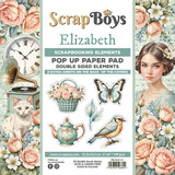 ScrapBoys Elizabeth 6x6 Inch Pop Up Paper Pad (SB-ELIZ-11)