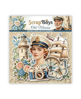 ScrapBoys Old Marina Double Sided Die Cut Elements (42pcs) (SB-MARI-12)