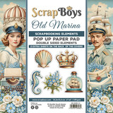 ScrapBoys Old Marina 6x6 Inch Pop Up Paper Pad (SB-MARI-11)