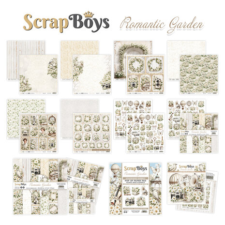 ScrapBoys Romantic Garden 6x6 Inch Paper Pad (SB-ROGA-09) ScrapBoys Romantic Garden 6x6 Inch Paper Pad (SB-ROGA-09)