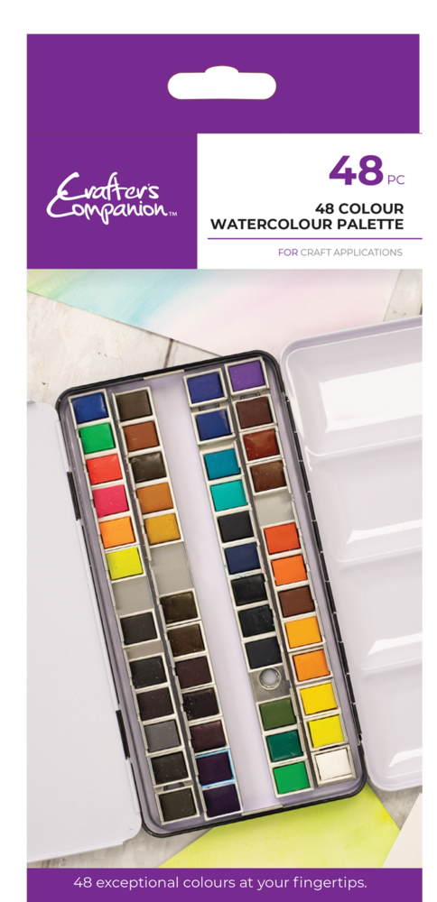 Crafter's Companion Watercolour Palette (48 colours) (CC-WCOLPA-48COL) Crafter's Companion Watercolour Palette (48 colours) (CC-WCOLPA-48COL)