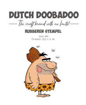 Dutch Doobadoo Rubber Stamp Cave Man (497.004.015) (OUTLET)
