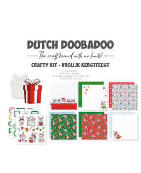 Dutch Doobadoo Crafty Kit Vrolijk Kerstfeest (473.005.064)