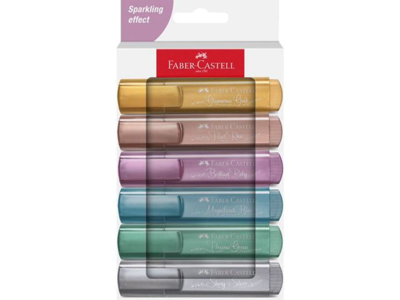 Faber Castell Text Marker 46 Sparkling Effect (6pcs) (FC-254676) Faber Castell Text Marker 46 Sparkling Effect (6pcs) (FC-254676)