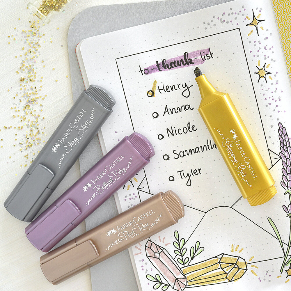 Faber Castell Text Marker 46 Sparkling Effect (4pcs) (FC-254674) Faber Castell Text Marker 46 Sparkling Effect (4pcs) (FC-254674)