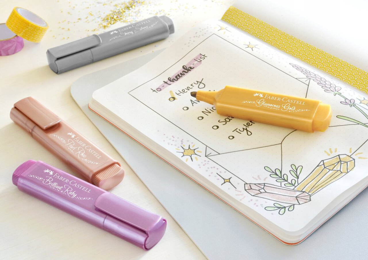 Faber Castell Text Marker 46 Sparkling Effect (4pcs) (FC-254674) Faber Castell Text Marker 46 Sparkling Effect (4pcs) (FC-254674)