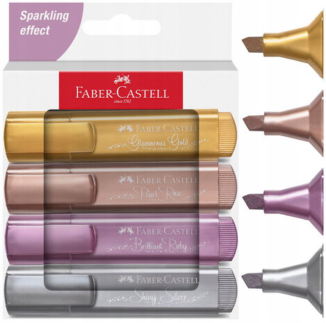Faber Castell Text Marker 46 Sparkling Effect (4pcs) (FC-254674) Faber Castell Text Marker 46 Sparkling Effect (4pcs) (FC-254674)