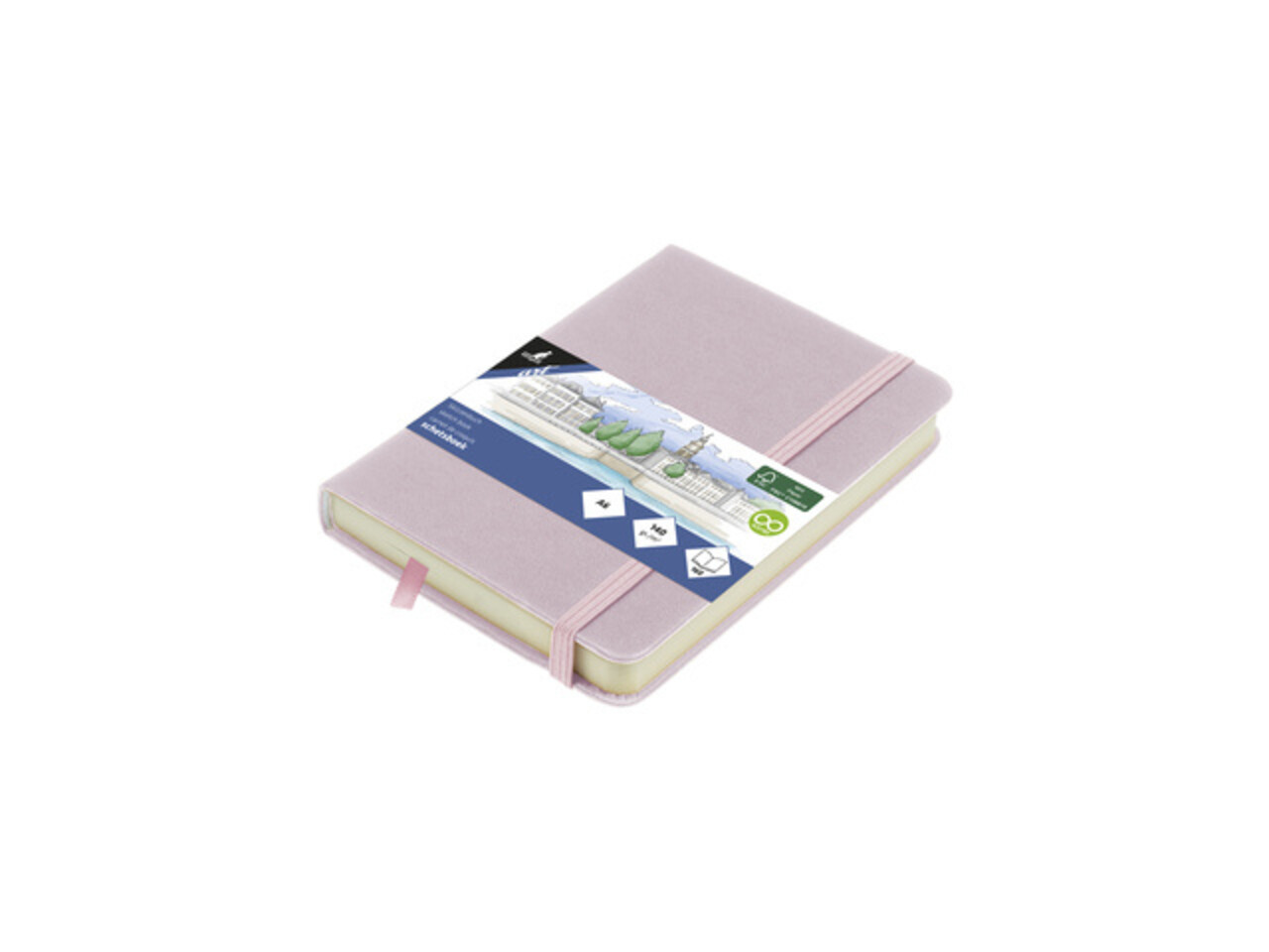 Kangaro Sketchbook A6 PU Hardcover - Violet (K-861213)