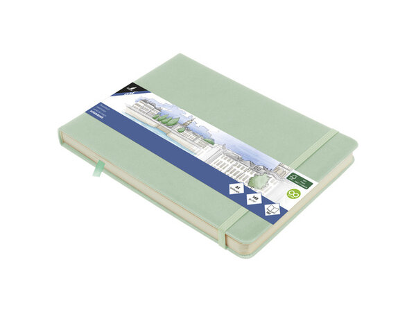 Kangaro Sketchbook A5 Landscape PU Hardcover - Mint (K-861234) Kangaro Sketchbook A5 Landscape PU Hardcover - Mint (K-861234)