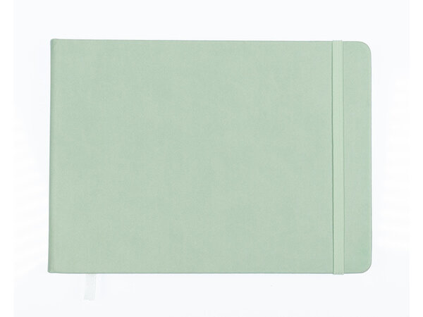 Kangaro Sketchbook A5 Landscape PU Hardcover - Mint (K-861234) Kangaro Sketchbook A5 Landscape PU Hardcover - Mint (K-861234)