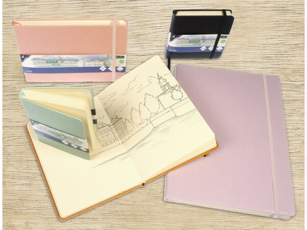 Kangaro Sketchbook A5 Landscape PU Hardcover - Mint (K-861234) Kangaro Sketchbook A5 Landscape PU Hardcover - Mint (K-861234)