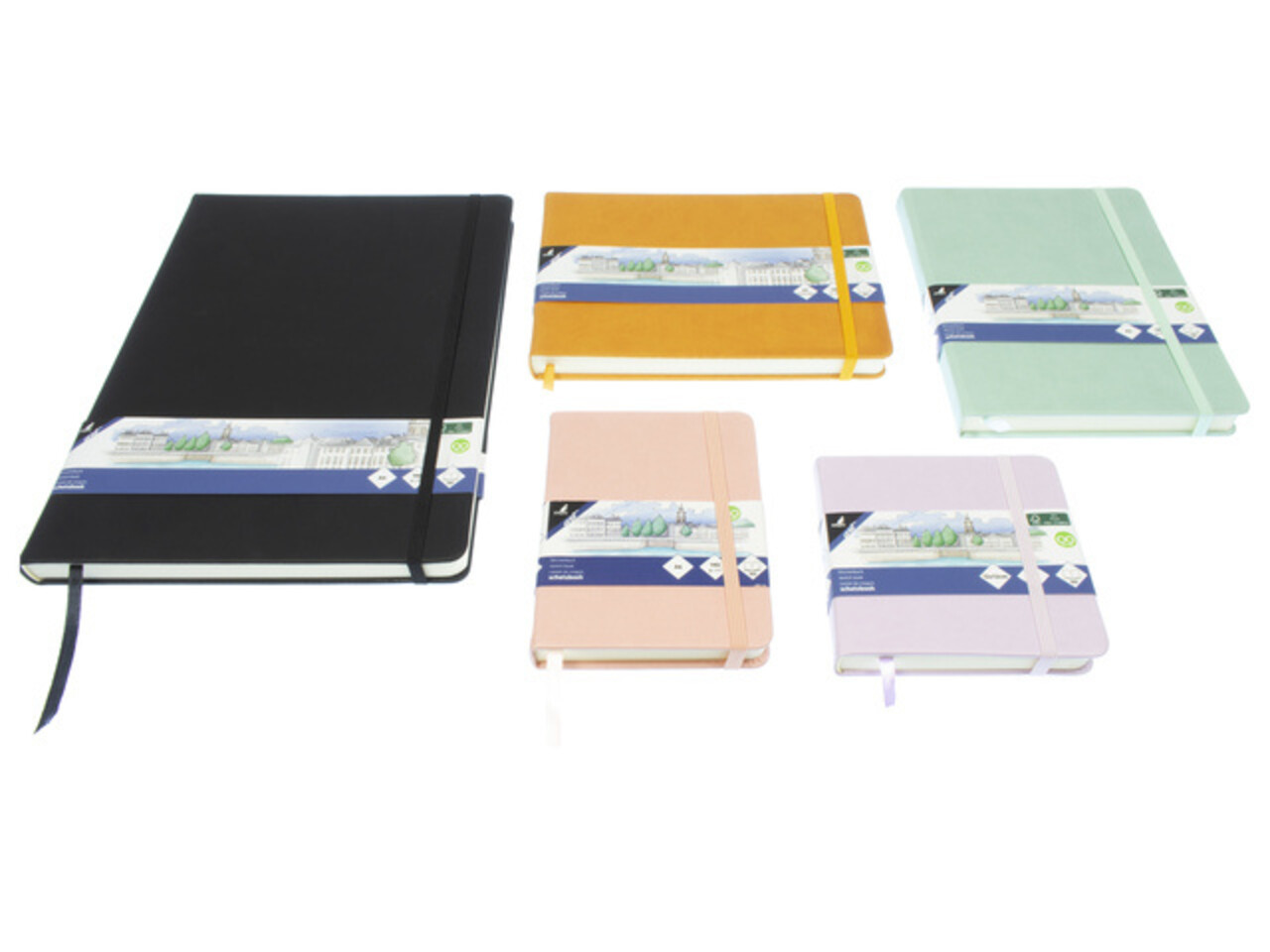 Kangaro Sketchbook A5 Landscape PU Hardcover - Mint (K-861234) Kangaro Sketchbook A5 Landscape PU Hardcover - Mint (K-861234)