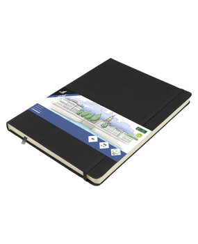Kangaro Sketchbook A4 PU Hardcover - Black (K-861240)