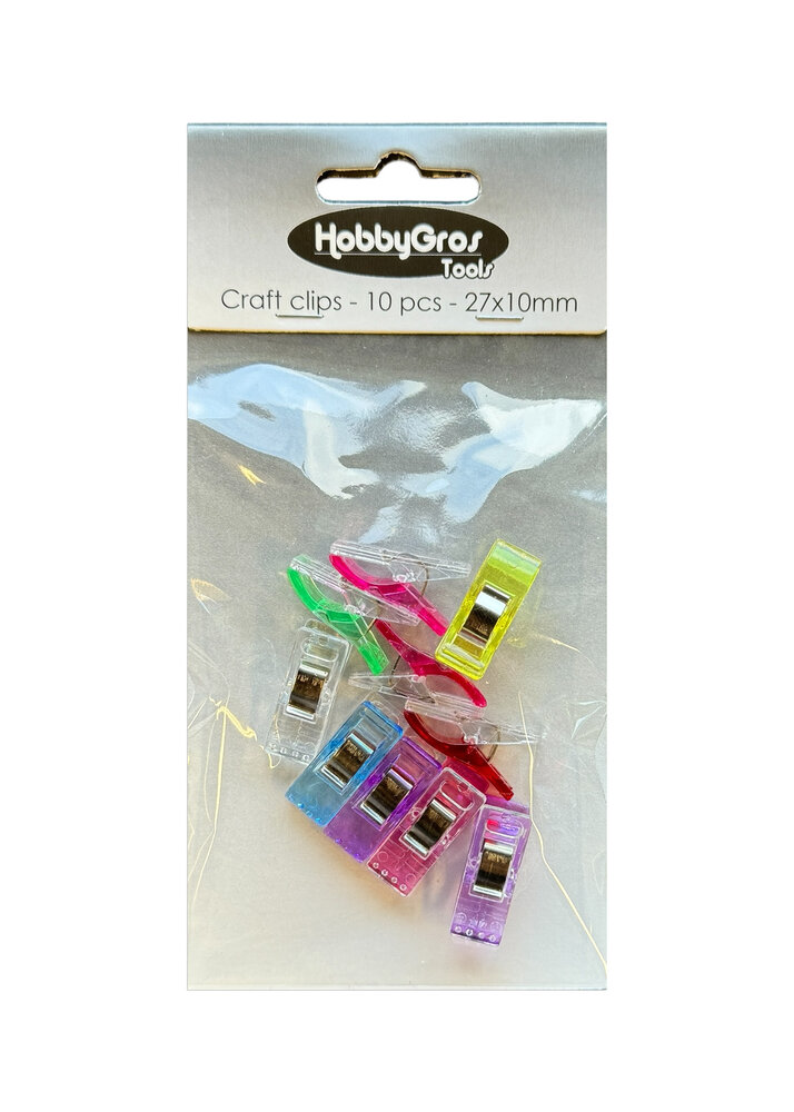 HobbyGros Storage Craft Clips 27x10mm (10pcs) (HGT016)