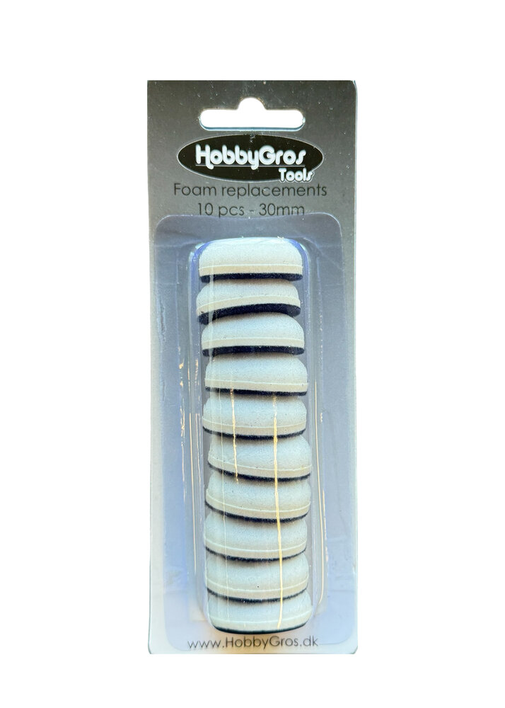 HobbyGros Storage Foam Replacements 30mm (10pcs) (HGT011) HobbyGros Storage Foam Replacements 30mm (10pcs) (HGT011)