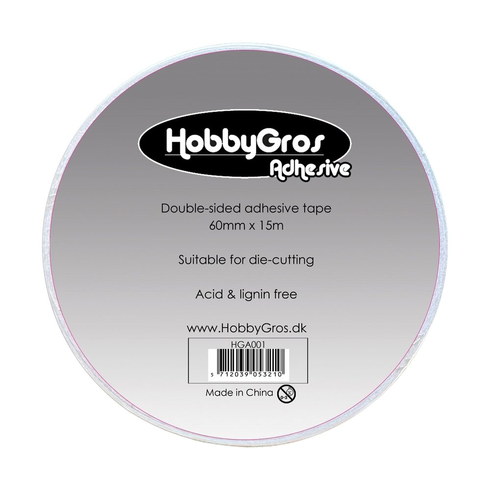 HobbyGros Storage Double-sided Adhesive Tape 60mmx15m (HGA001) HobbyGros Storage Double-sided Adhesive Tape 60mmx15m (HGA001)