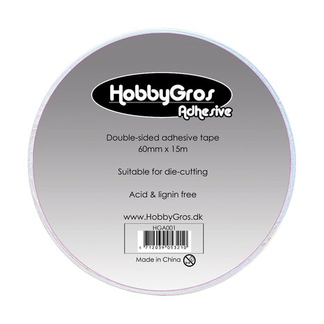 HobbyGros Storage Double-sided Adhesive Tape 60mmx15m (HGA001) HobbyGros Storage Double-sided Adhesive Tape 60mmx15m (HGA001)
