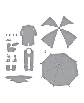 Spellbinders Dancin' in the Rain Etched Dies (S4-1350)