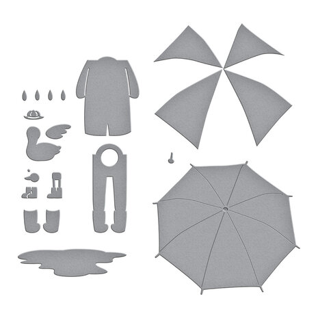 Spellbinders Dancin' in the Rain Etched Dies (S4-1350) Spellbinders Dancin' in the Rain Etched Dies (S4-1350)