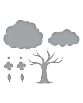 Spellbinders Flowering Tree Etched Dies (S1-138)