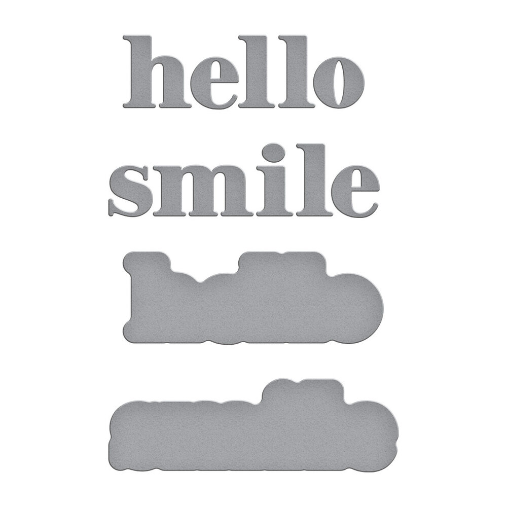 Spellbinders Hello Smile Etched Dies (S1-154) Spellbinders Hello Smile Etched Dies (S1-154)