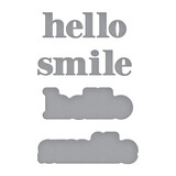 Spellbinders Hello Smile Etched Dies (S1-154)